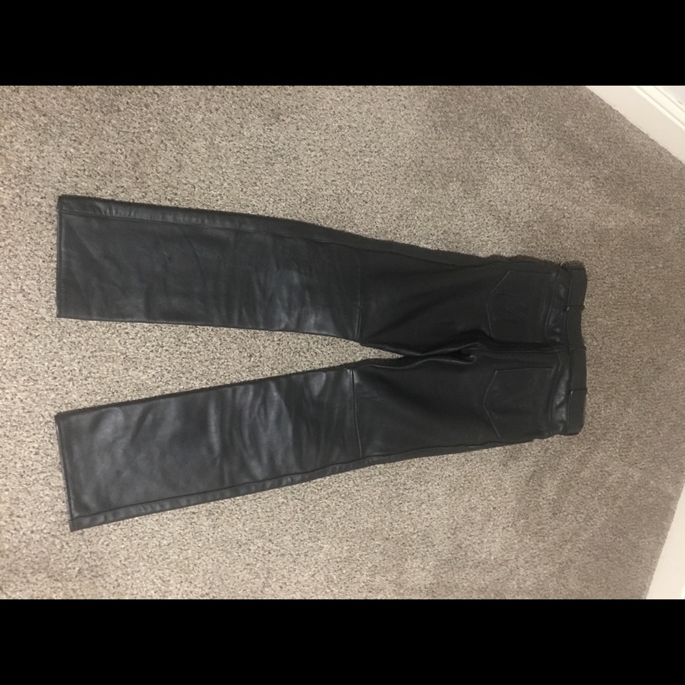 Heavy leather biker pants from San Jose Leather